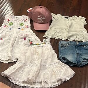 Bundle of 7 For All Mankind White and Blue Kids Dress Set